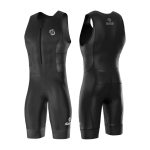 Triathlon Suits Mens - Durable Sleeveless Tri Suit Men Triathlon Suit - Lightweight Trisuit with 2 Pockets for Storage