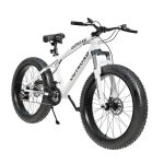 26 inch Mountain Bike with 7/21 Speeds Lightweight Cycling Bicycles, Dual Disc/V Brake,Metal Frame Bicycle for Men and Women, Adult Racing Bike, Road Bike(Blue/Grey/Black)