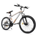 Hardtail Mountian Bikes with 7/21 Speeds Drivetrain, 26 Inch Wheel Mountian Bicycles with Front Suspension, Widened Frame Commuting Bikes with V/Dual Disc Brakes